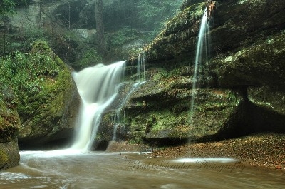 Cedar Falls Side Falls -  Comes from the trail to the parking lot. Shot same day as Violent Cedar Falls.