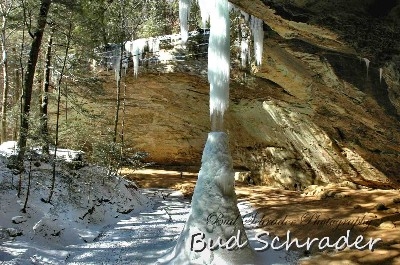 Ice Cone - The later shot of the cone that collapsed 2 days later. Sorry about the double signature.